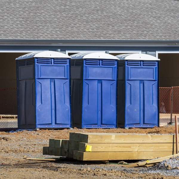 are there any restrictions on where i can place the porta potties during my rental period in Wellington Illinois
